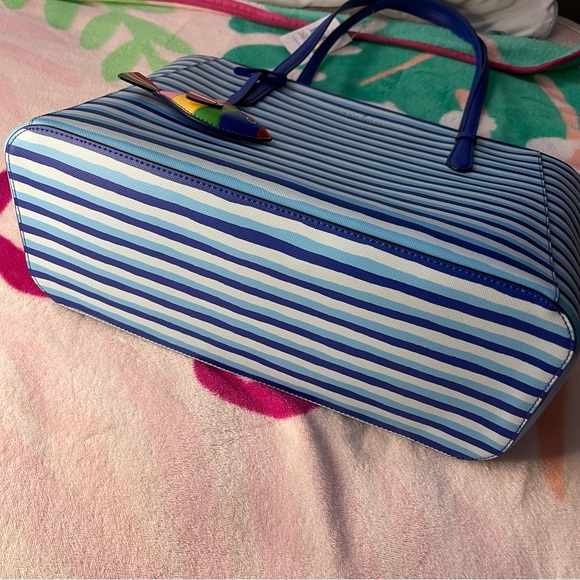 Kate Spade Schuyler Wave Stripe Medium Tote Bag NWT - Picture 4 of 14